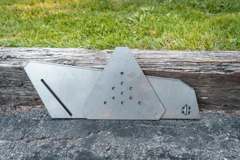 Portable Weathered Steel Fire Pit - TheGivenGet