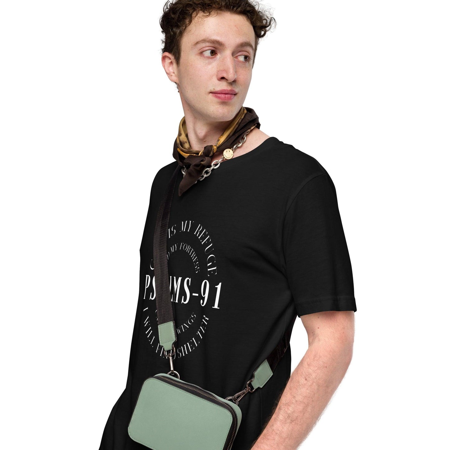 PSALMS-91 God Is My Refuge And My Fortress, Under His Wings I Will Find Shelter Unisex T-Shirt - TheGivenGet