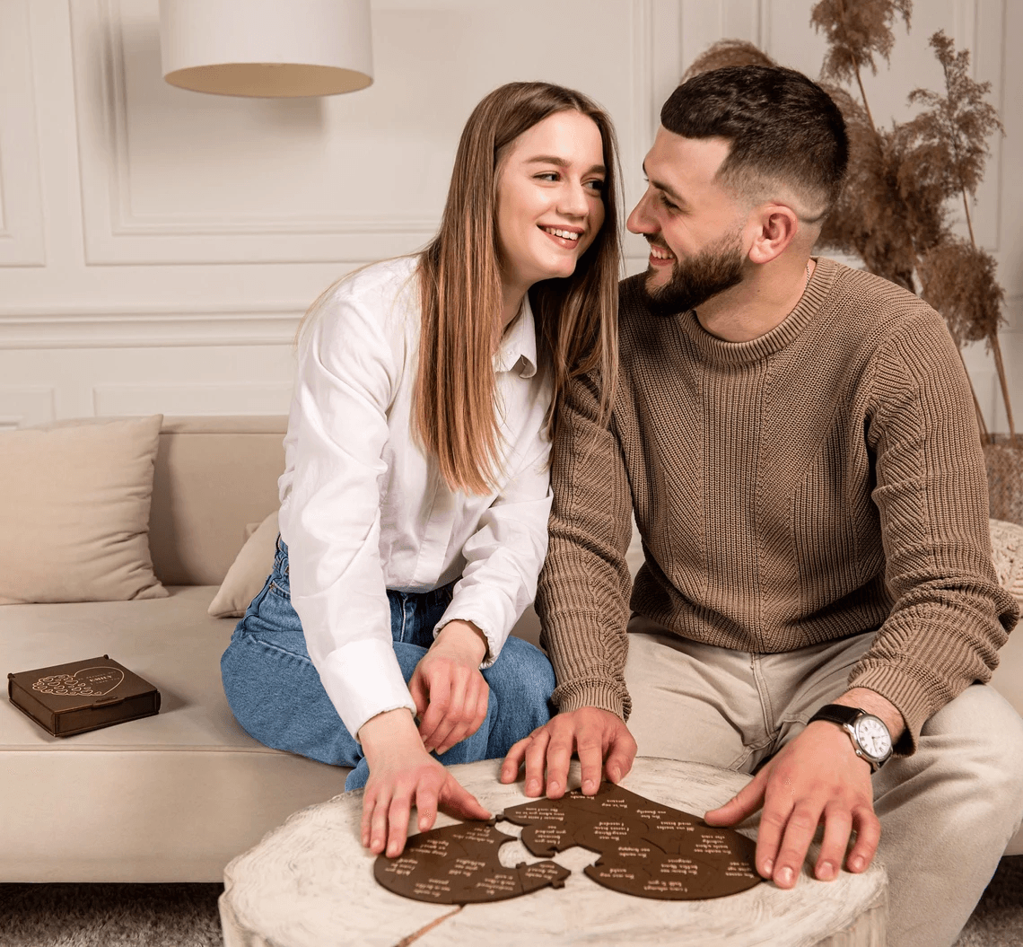 Reasons Why I Love You Personalized Heart Puzzle Gift For Your Loved One - TheGivenGet