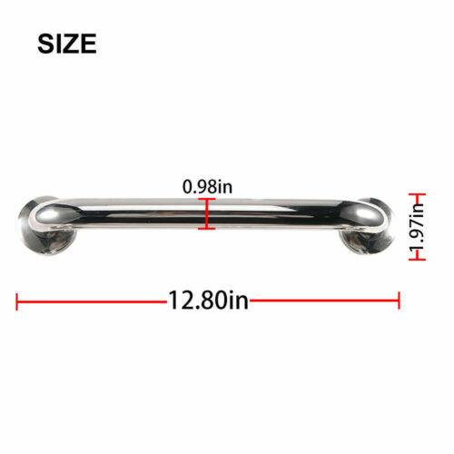 Stainless Shower Tub Handle Bathroom, Grab Bar Safety 2pcs - TheGivenGet