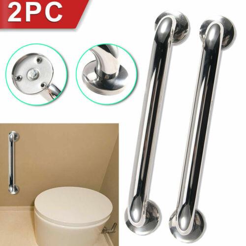 Stainless Shower Tub Handle Bathroom, Grab Bar Safety 2pcs - TheGivenGet