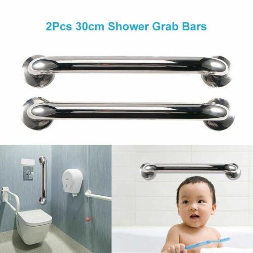 Stainless Shower Tub Handle Bathroom, Grab Bar Safety 2pcs - TheGivenGet
