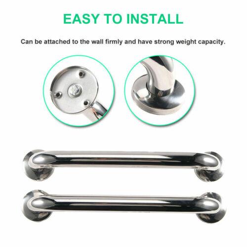 Stainless Shower Tub Handle Bathroom, Grab Bar Safety 2pcs - TheGivenGet