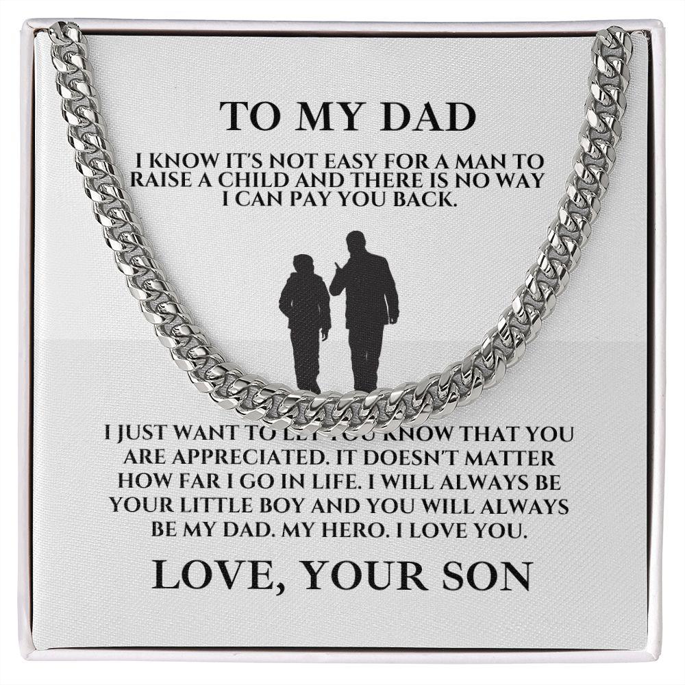 To my hot sale dad necklace