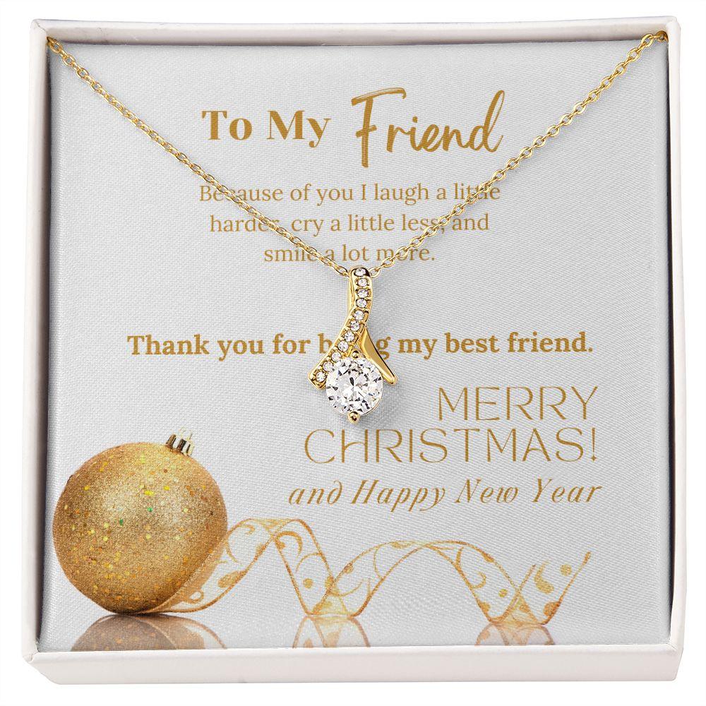 To My Friend Merry Christmas! Alluring Beauty Necklace - TheGivenGet