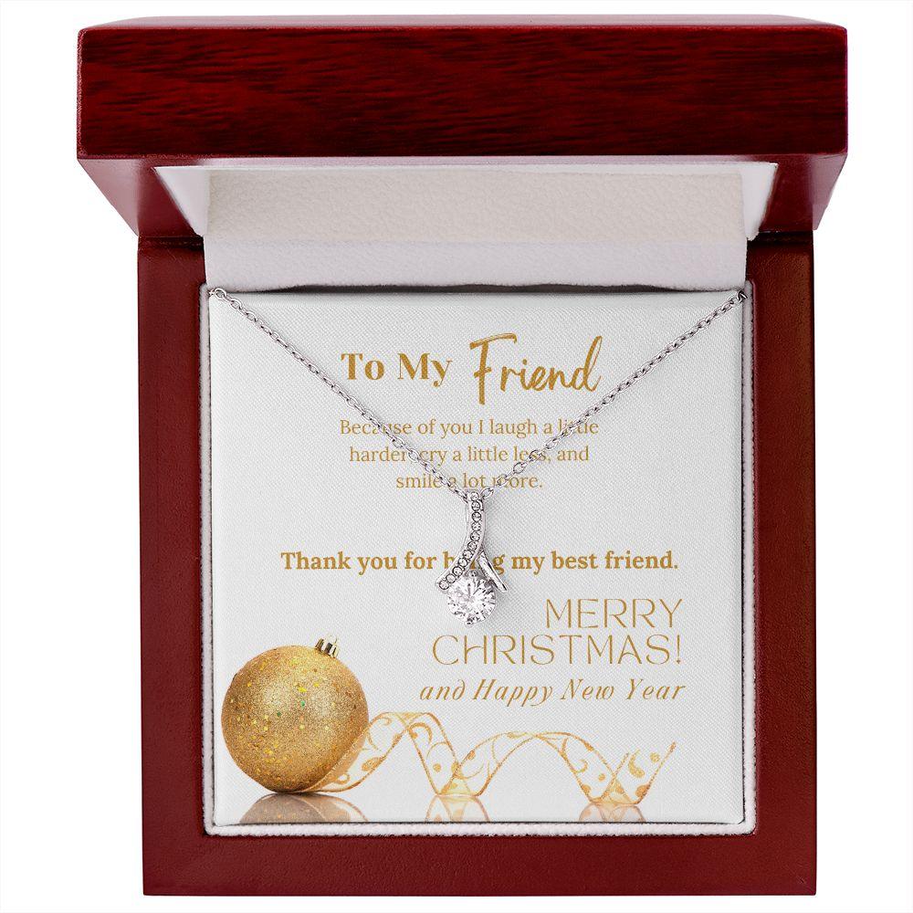 To My Friend Merry Christmas! Alluring Beauty Necklace - TheGivenGet