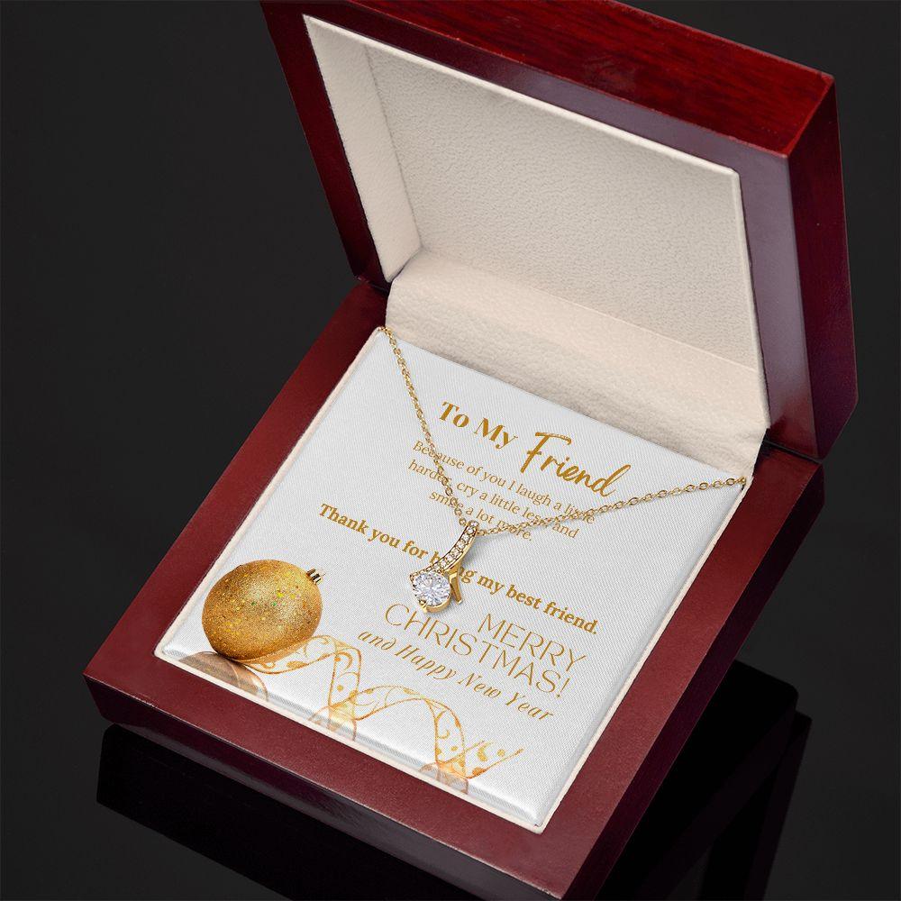To My Friend Merry Christmas! Alluring Beauty Necklace - TheGivenGet