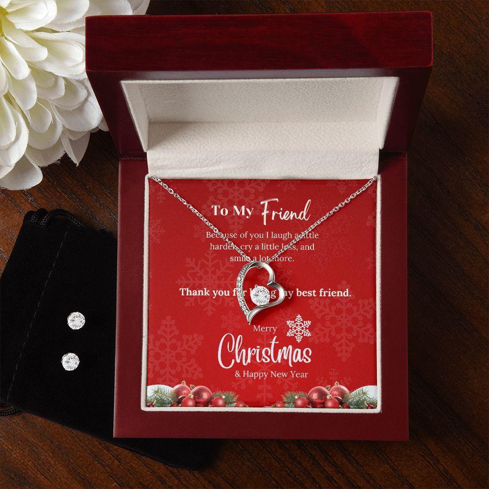 To My Friend Merry Christmas! Forever Love Necklace - TheGivenGet