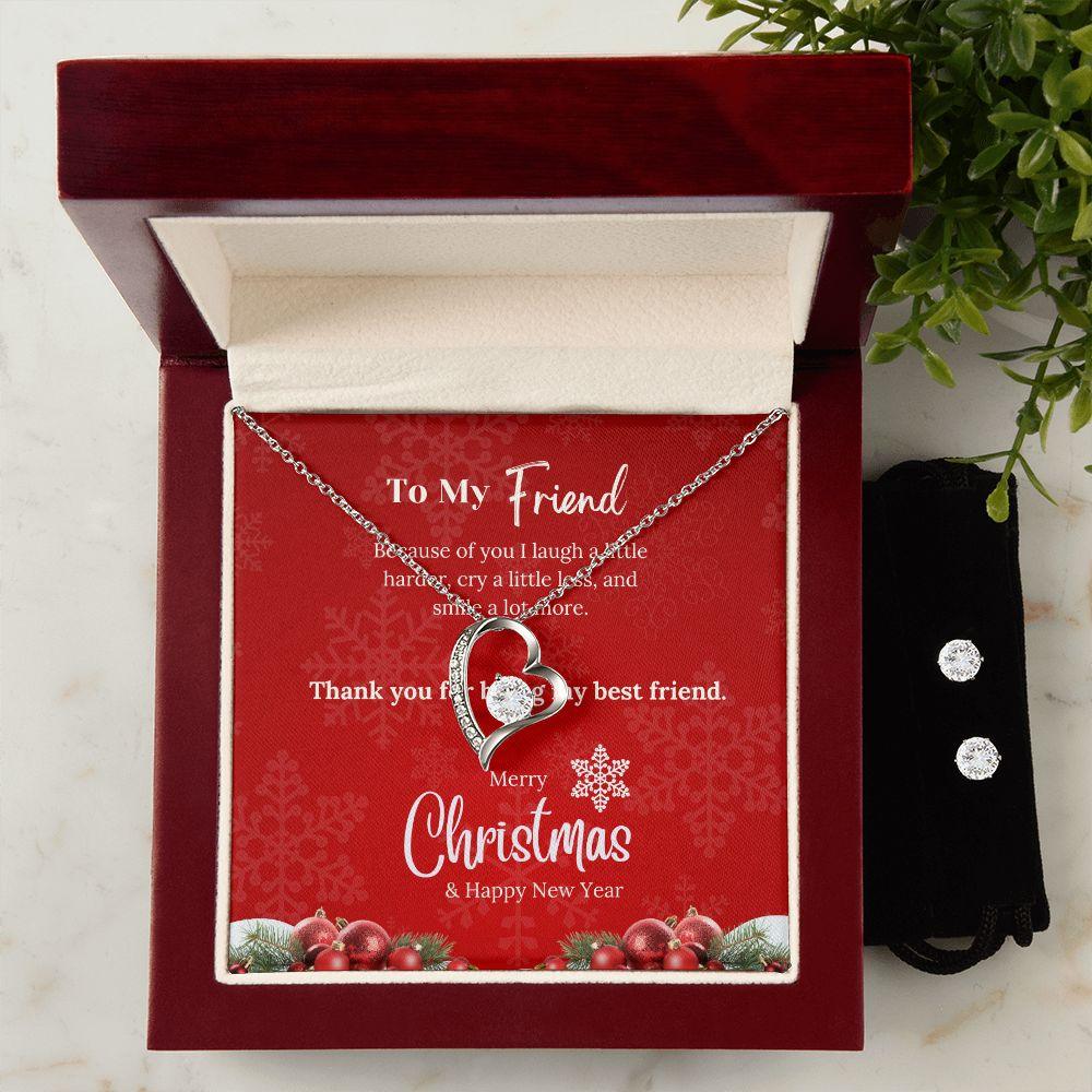 To My Friend Merry Christmas! Forever Love Necklace - TheGivenGet