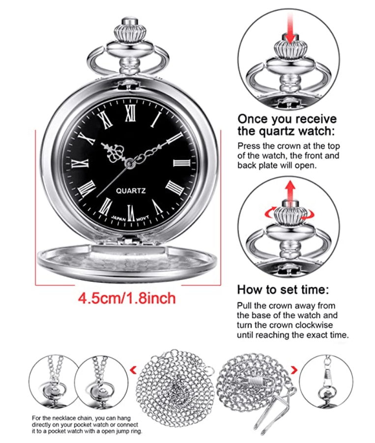 To My Grandson Never Forget That I Love You Pocket Watch - TheGivenGet