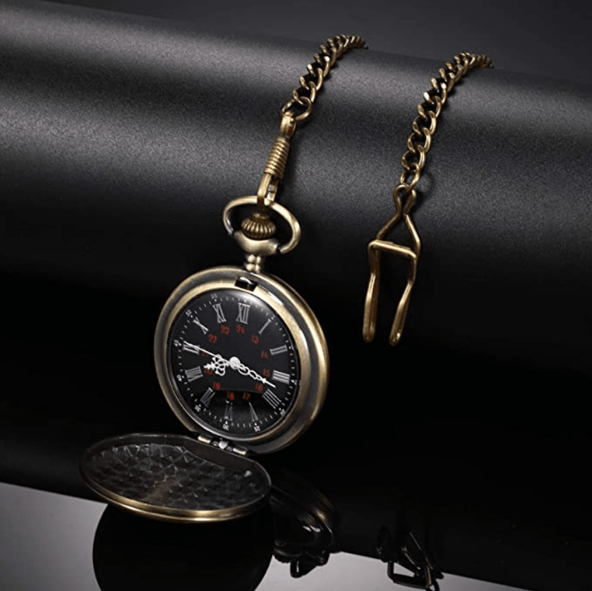 To My Grandson Never Forget That I Love You Pocket Watch - TheGivenGet