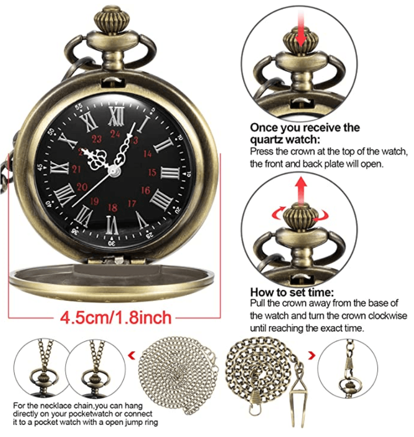 To My Grandson Never Forget That I Love You Pocket Watch - TheGivenGet