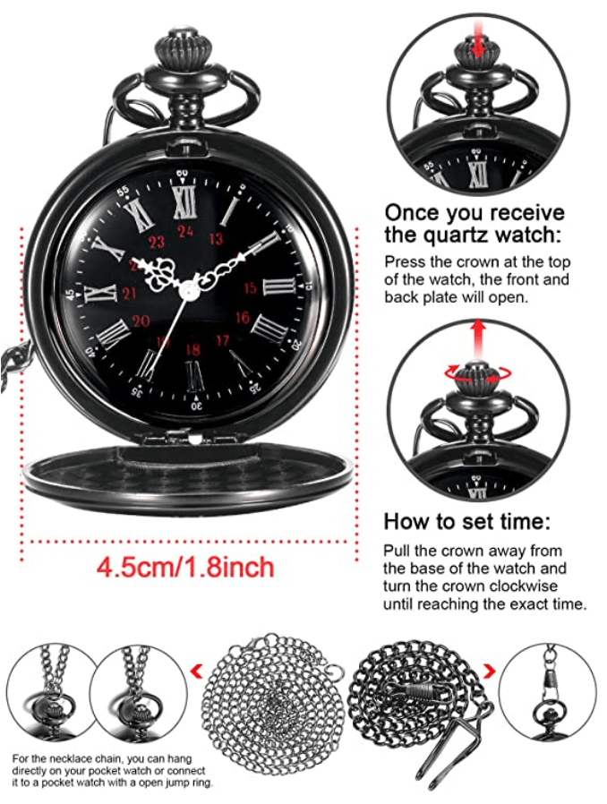 To My Grandson Never Forget That I Love You Pocket Watch - TheGivenGet
