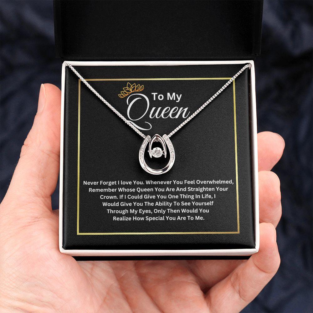 To My Queen Lucky In Love Necklace - TheGivenGet