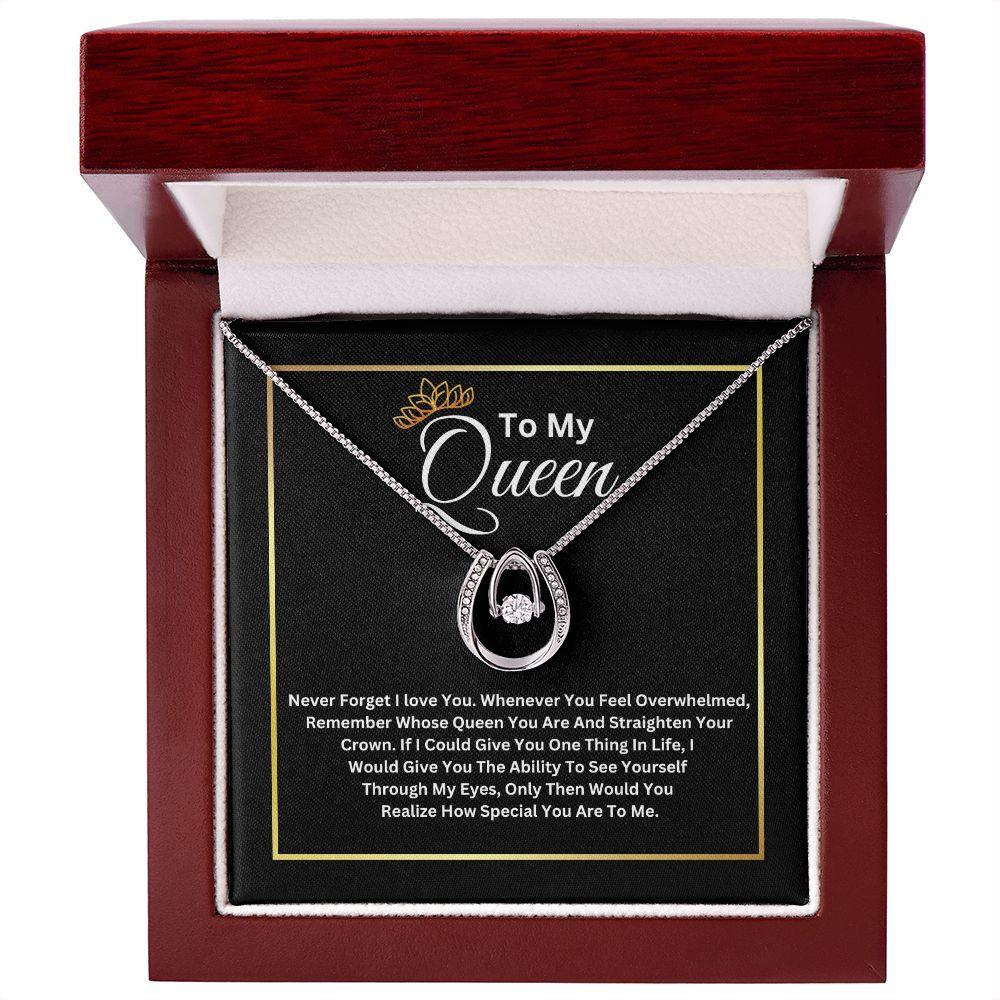 To My Queen Lucky In Love Necklace - TheGivenGet