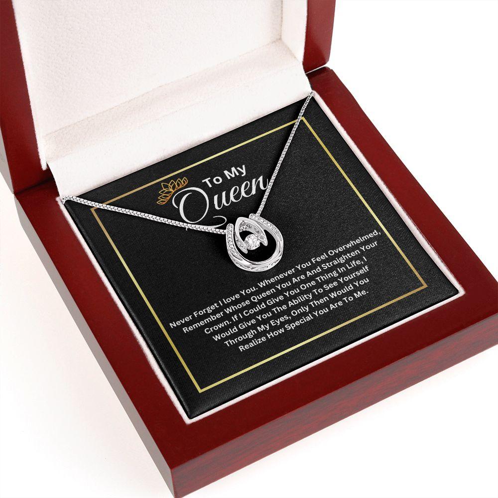 To My Queen Lucky In Love Necklace - TheGivenGet