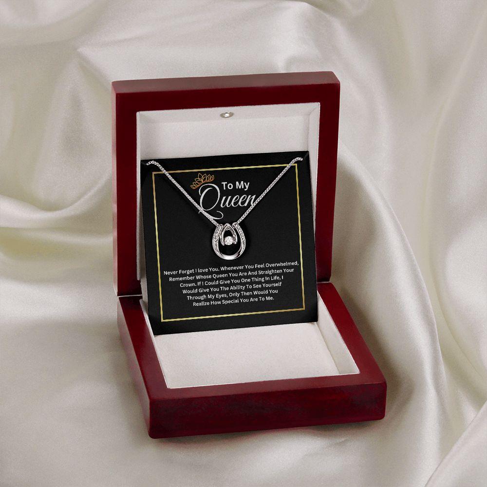 To My Queen Lucky In Love Necklace - TheGivenGet