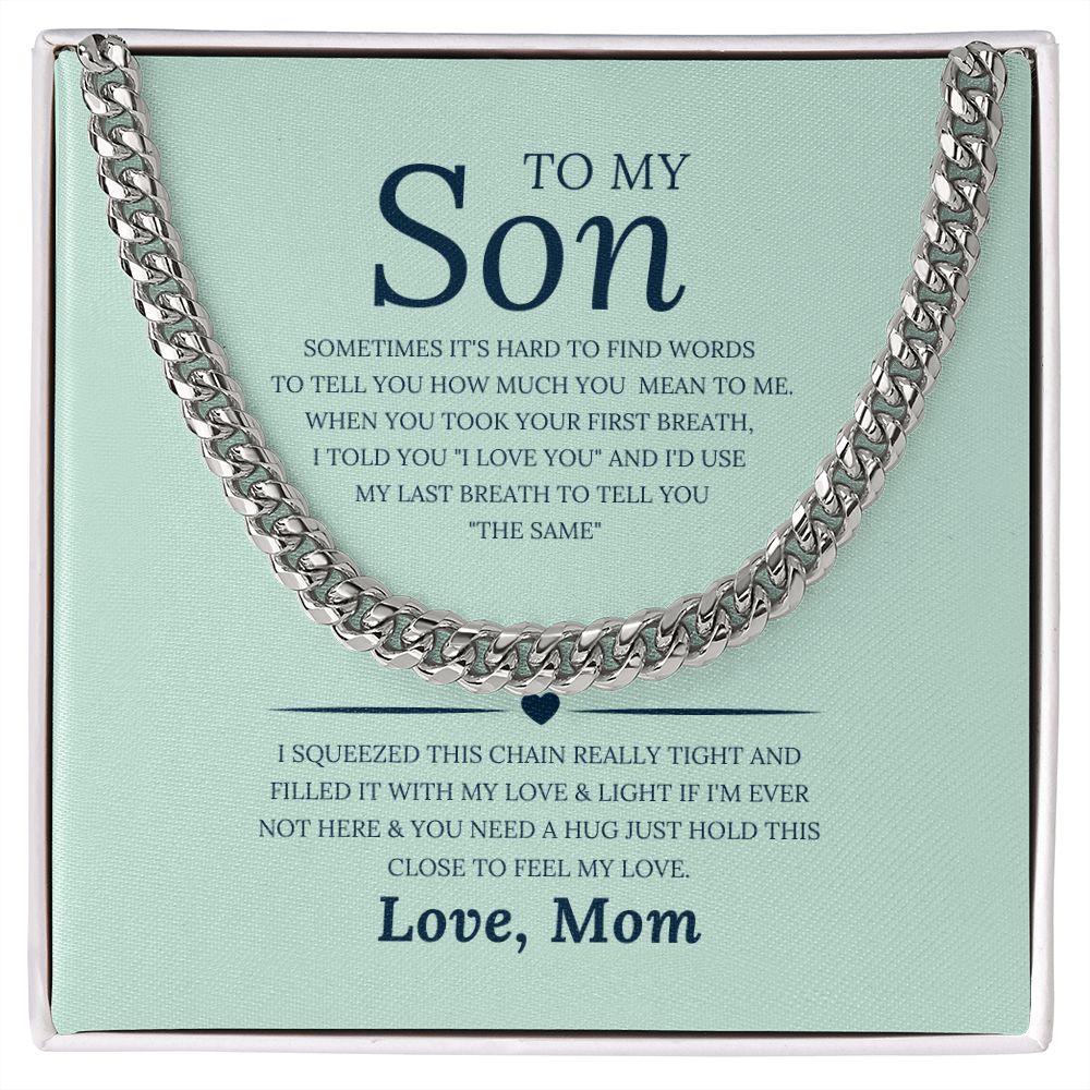 Mom and son forever necklace, From son to mom gifts, To mom from son g –  Little Happies Co