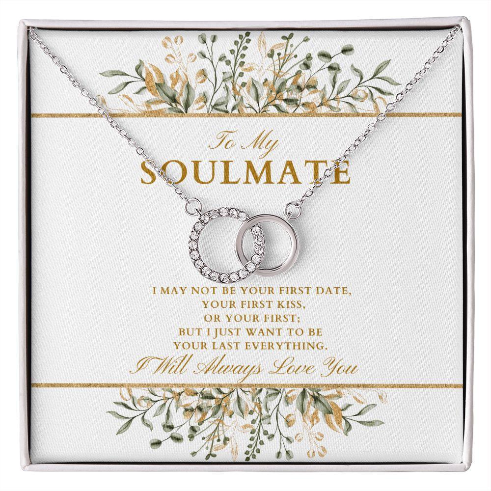 To My Soulmate Perfect Pair Crystal Necklace - TheGivenGet
