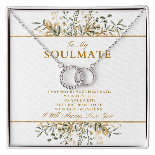 To My Soulmate Perfect Pair Crystal Necklace - TheGivenGet