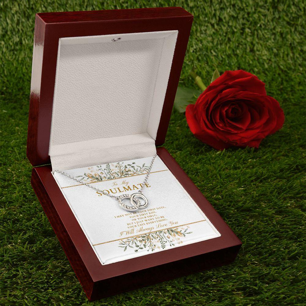 To My Soulmate Perfect Pair Crystal Necklace - TheGivenGet