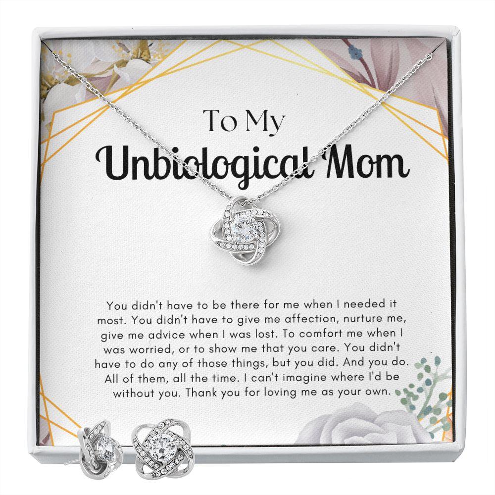 To My Unbiological Mom Love Knot Necklace - TheGivenGet