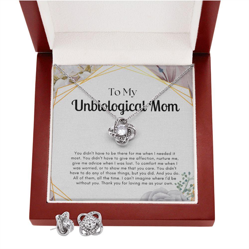 To My Unbiological Mom Love Knot Necklace - TheGivenGet