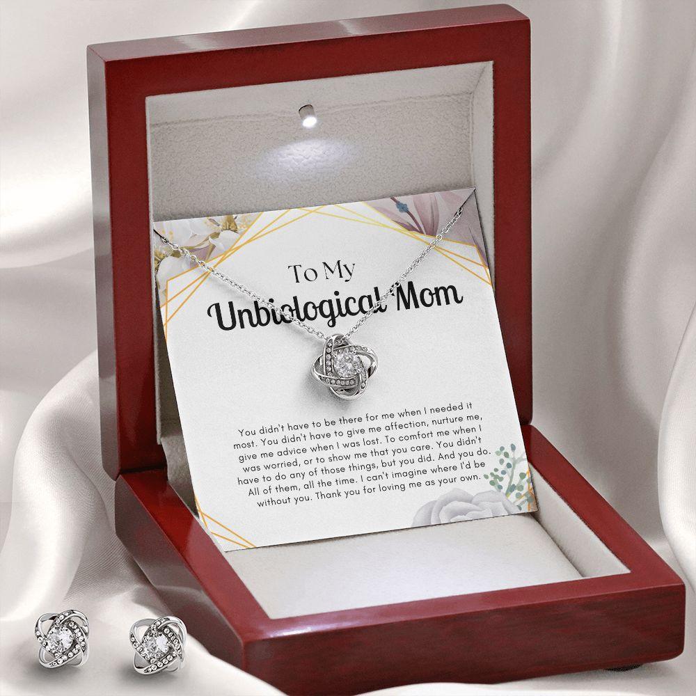To My Unbiological Mom Love Knot Necklace - TheGivenGet