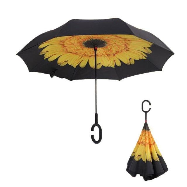 Windproof Reverse Folding Umbrella - TheGivenGet