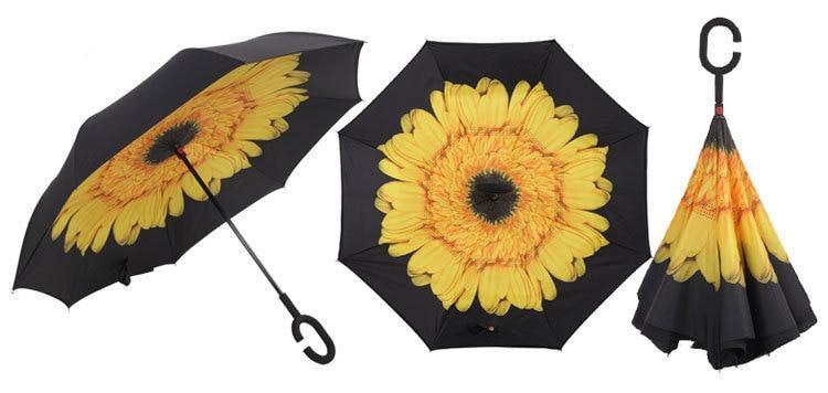 Windproof Reverse Folding Umbrella - TheGivenGet