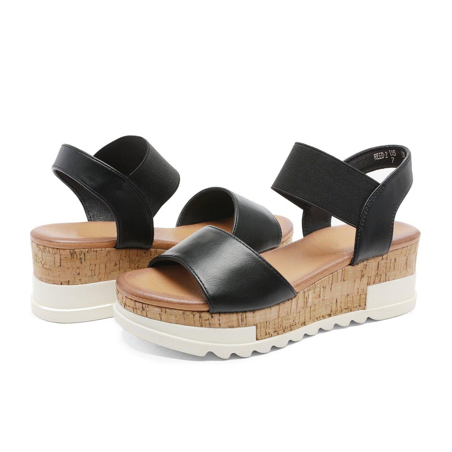 Women's Ankle Strap Open Toe Casual Platform Wedge Sandals - TheGivenGet