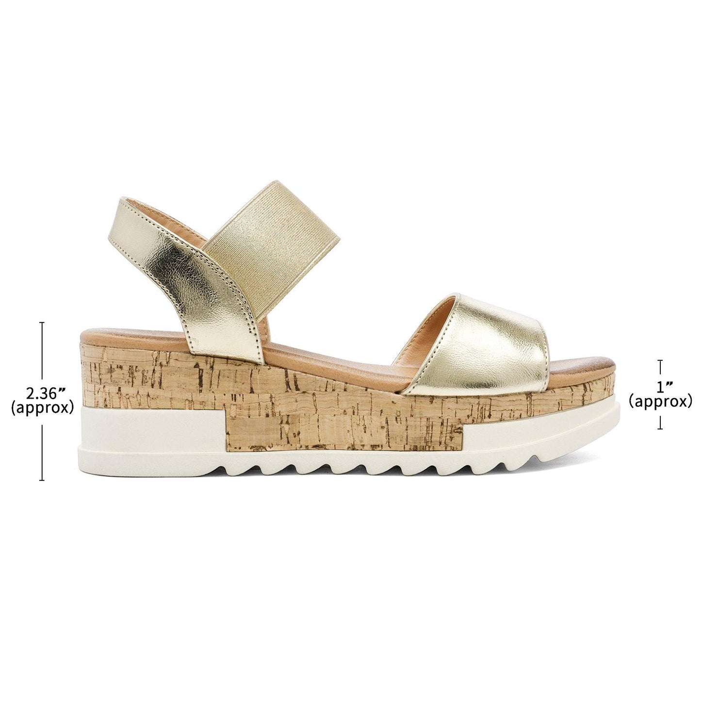 Women's Ankle Strap Open Toe Casual Platform Wedge Sandals - TheGivenGet