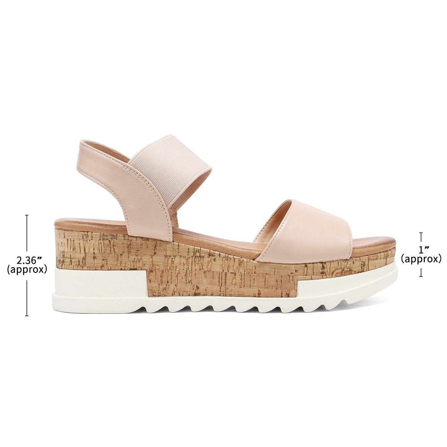 Women's Ankle Strap Open Toe Casual Platform Wedge Sandals - TheGivenGet