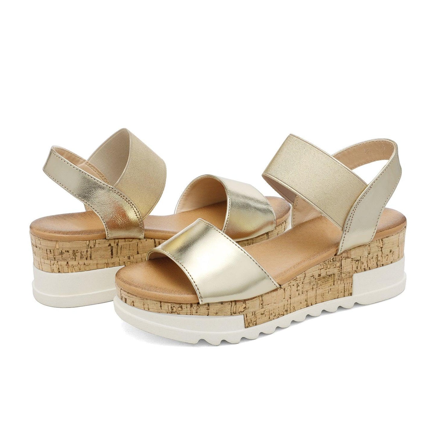 Women's Ankle Strap Open Toe Casual Platform Wedge Sandals - TheGivenGet