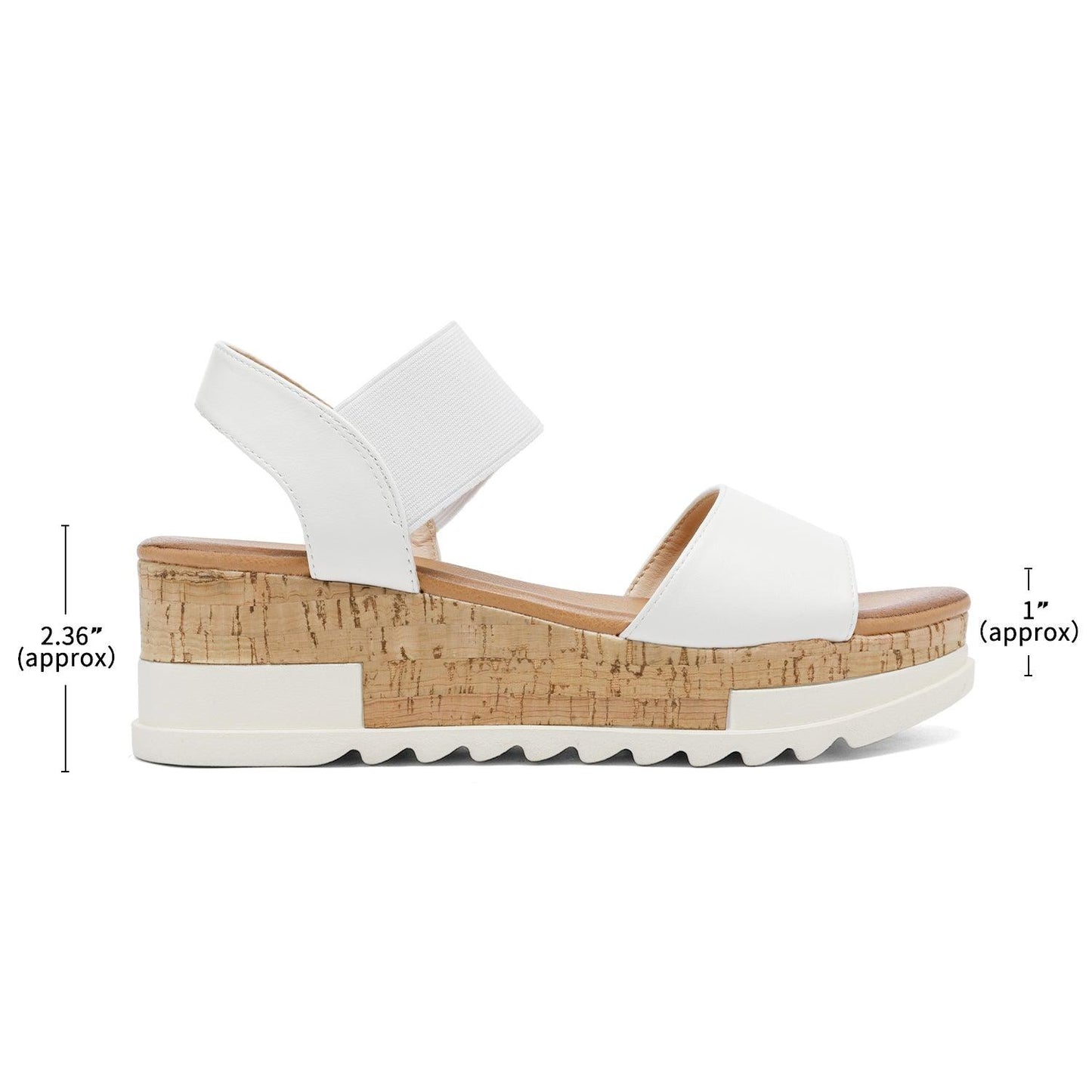Women's Ankle Strap Open Toe Casual Platform Wedge Sandals - TheGivenGet