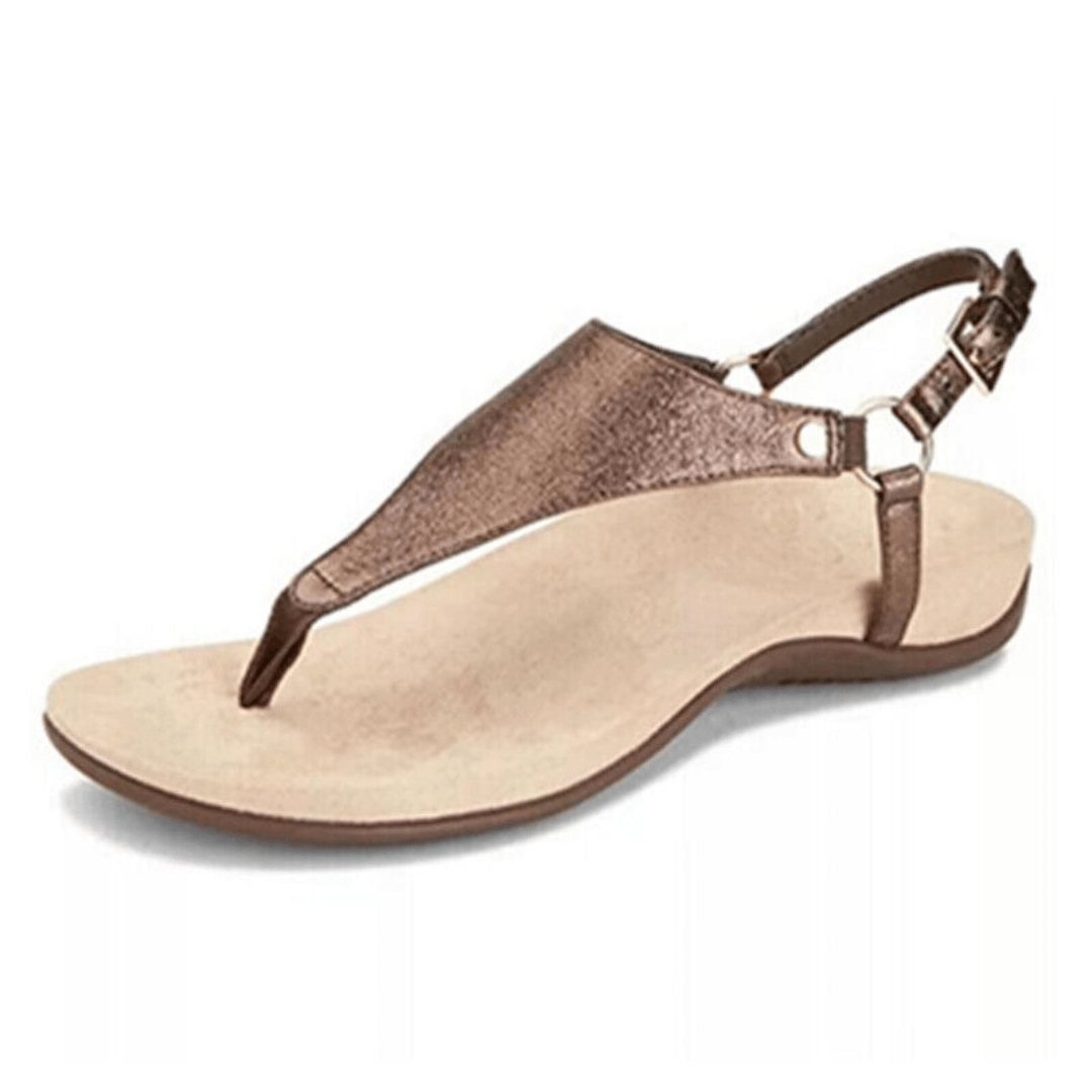 Women's Buckle Arch Support Flip Flops Summer Slippers - TheGivenGet
