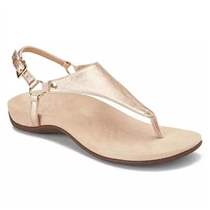 Women's Buckle Arch Support Flip Flops Summer Slippers - TheGivenGet