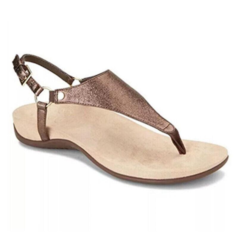 Women's Buckle Arch Support Flip Flops Summer Slippers - TheGivenGet