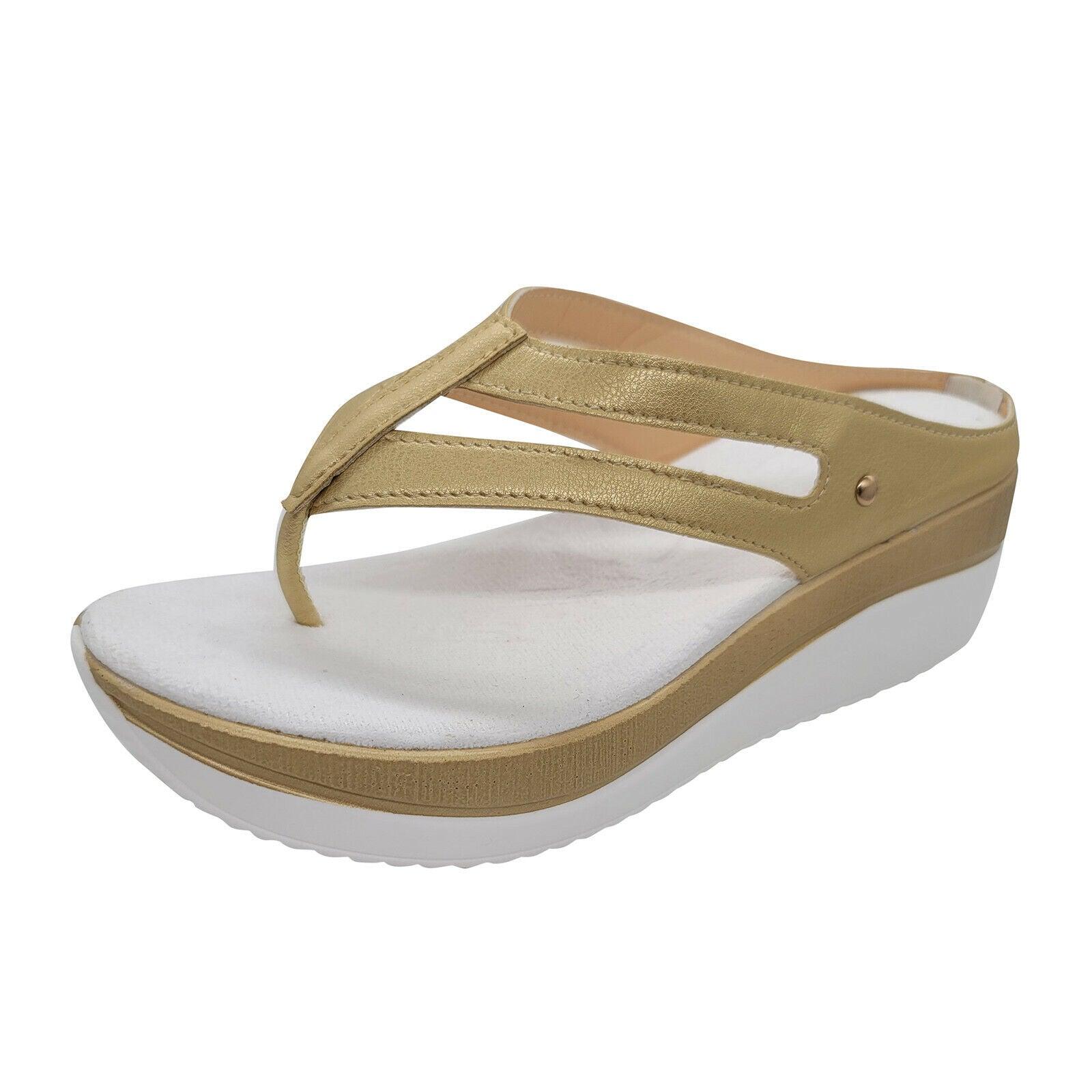 Women Summer Slope High Wedge Platform Flip Flops - TheGivenGet