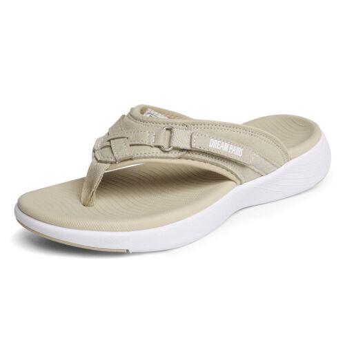 Womens Arch Support Soft Cushion Flip Flops Thong Summer Beach Sandals Shoe US - TheGivenGet