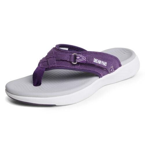 Womens Arch Support Soft Cushion Flip Flops Thong Summer Beach Sandals Shoe US - TheGivenGet