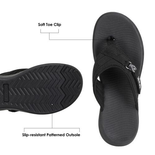 Womens Arch Support Soft Cushion Flip Flops Thong Summer Beach Sandals Shoe US - TheGivenGet