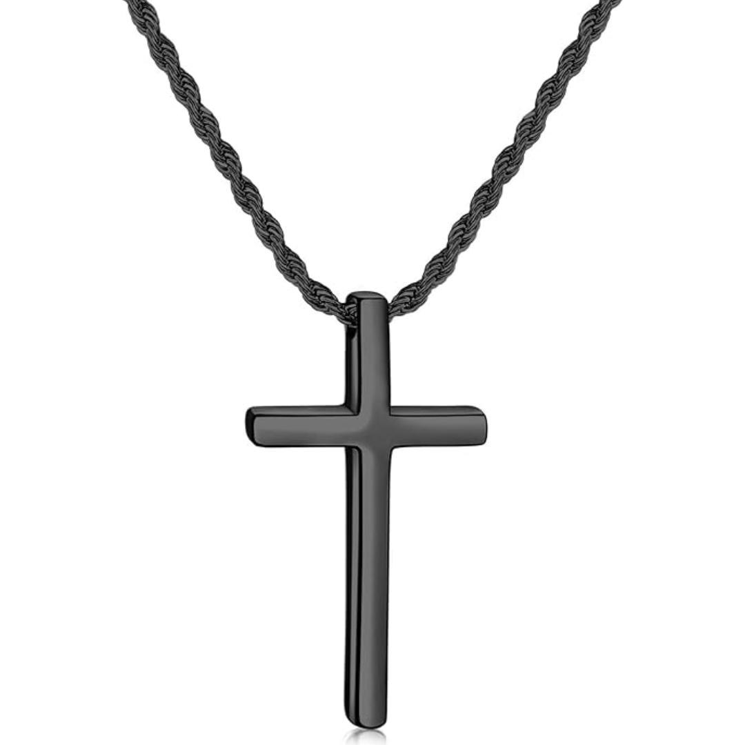 Strong Stainless Steel Cross Necklace for Men