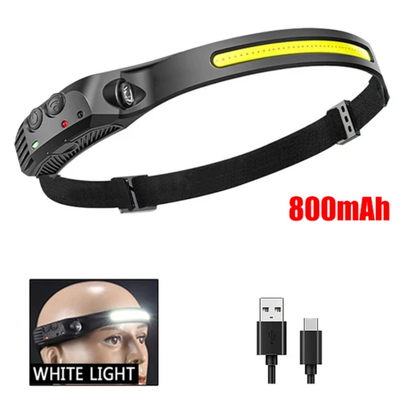 Snowproof Rechargeable Head Sensor Flashlight