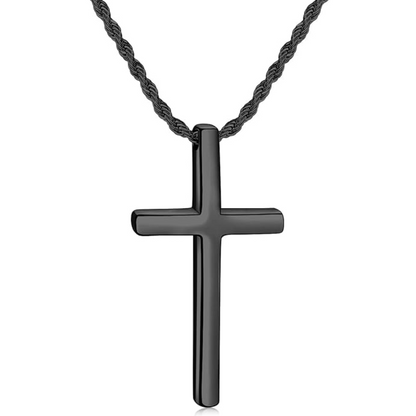 Strong Stainless Steel Cross Necklace for Men