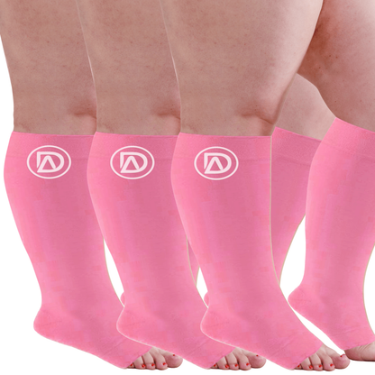 Bundle C ( 3 Pairs ToeLess ) | Open Toe Compression Socks 20-30 mmHg | Toe Out