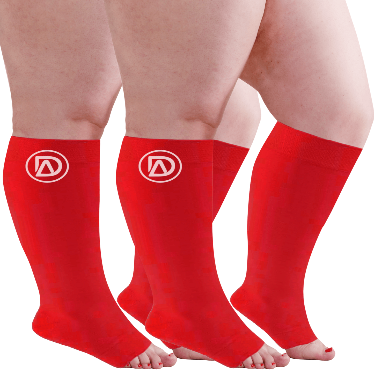 Bundle B (2 Pairs ToeLess) | Open Toe Compression Socks 20-30 mmHg | Toe Out