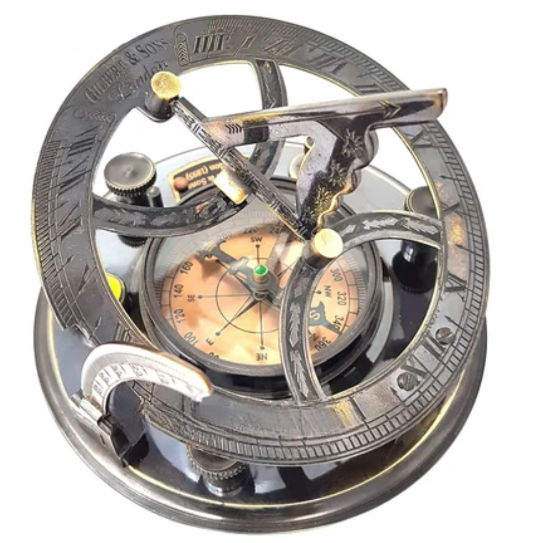 5-Inch Big Personalized Working Sundial Compass