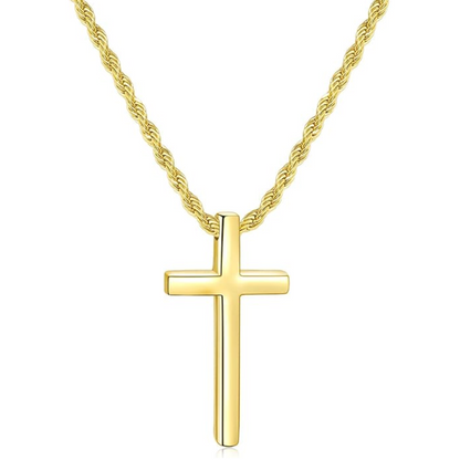 Strong Stainless Steel Cross Necklace for Men