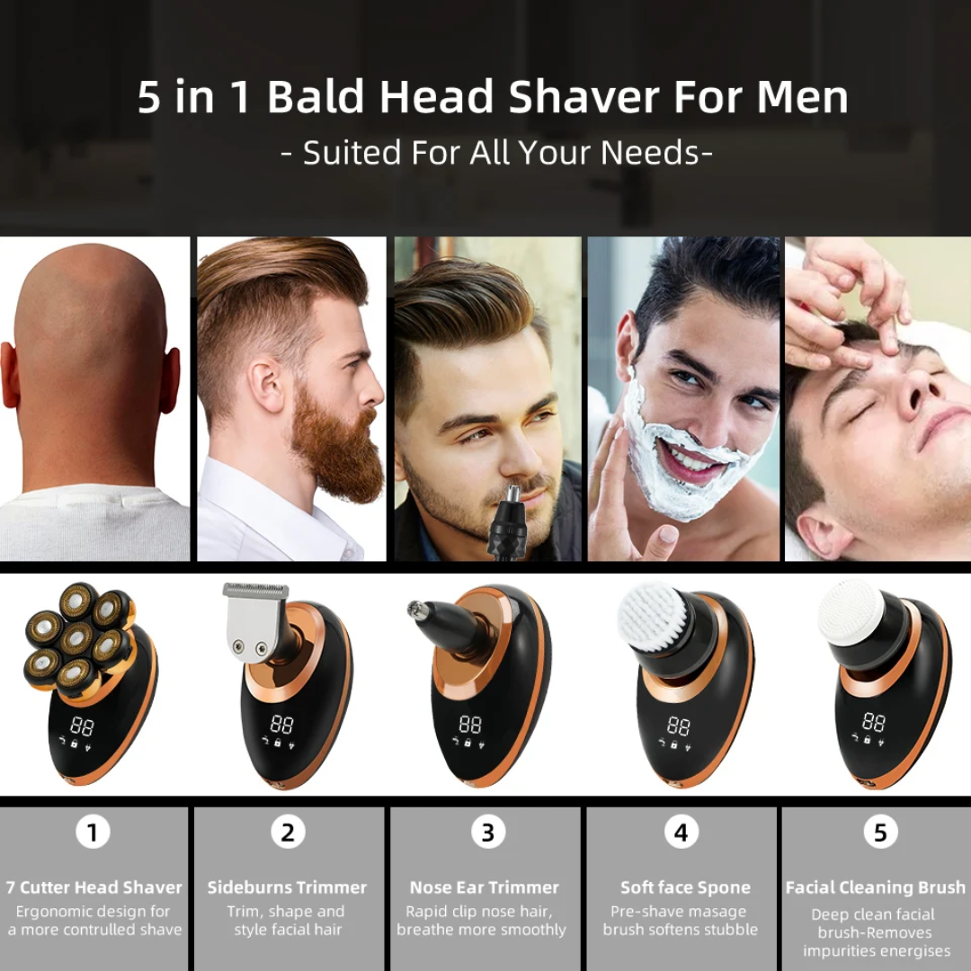 7D 5-in-1 Floating Electric Shaver